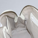 BURBERRY Nova Check Hand Bag Canvas Beige White Auth EC813-19