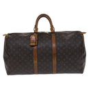 LOUIS VUITTON Monogram Keepall 55 Boston Bag M41424 LV Auth EC814-13