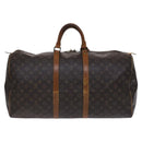 LOUIS VUITTON Monogram Keepall 55 Boston Bag M41424 LV Auth EC814-2