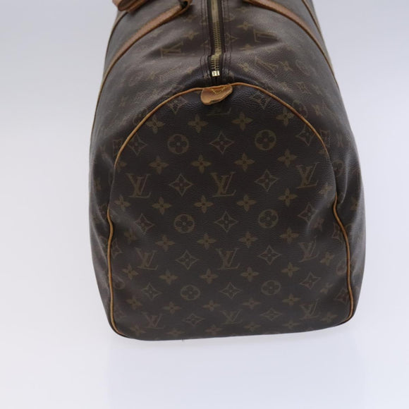 LOUIS VUITTON Monogram Keepall 55 Boston Bag M41424 LV Auth EC814