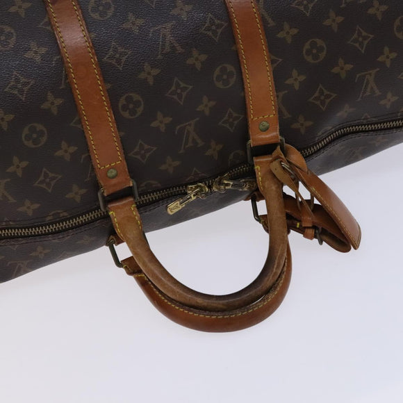 LOUIS VUITTON Monogram Keepall 55 Boston Bag M41424 LV Auth EC814