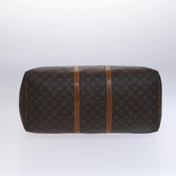LOUIS VUITTON Monogram Keepall 55 Boston Bag M41424 LV Auth EC814