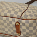 LOUIS VUITTON Damier Azur Galliera PM Shoulder Bag N55215 LV Auth EC838-10