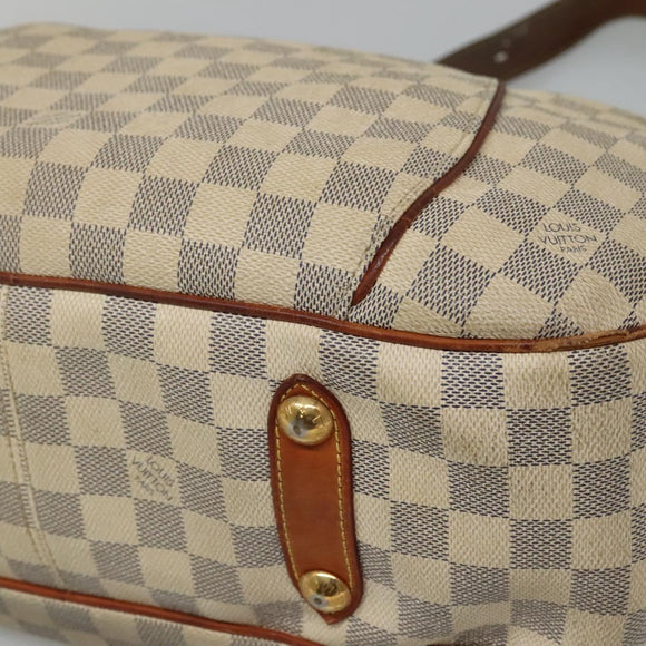 LOUIS VUITTON Damier Azur Galliera PM Shoulder Bag N55215 LV Auth EC838