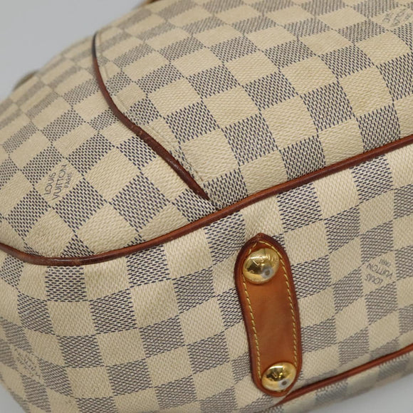 LOUIS VUITTON Damier Azur Galliera PM Shoulder Bag N55215 LV Auth EC838