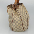 LOUIS VUITTON Damier Azur Galliera PM Shoulder Bag N55215 LV Auth EC838-4