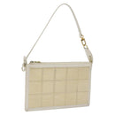 LOUIS VUITTON Epi Stretch Delmonico Pouch Cream M54603 LV Auth EC848-1