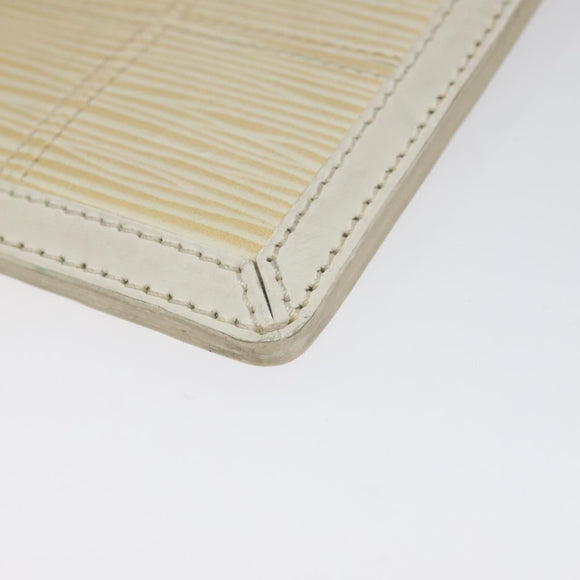 LOUIS VUITTON Epi Stretch Delmonico Pouch Cream M54603 LV Auth EC848