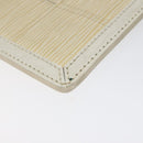 LOUIS VUITTON Epi Stretch Delmonico Pouch Cream M54603 LV Auth EC848-8