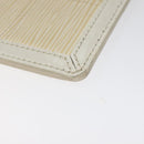 LOUIS VUITTON Epi Stretch Delmonico Pouch Cream M54603 LV Auth EC848-17