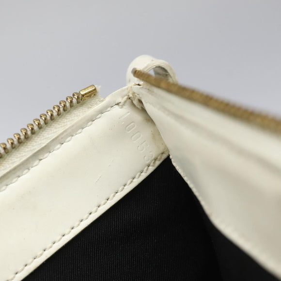 LOUIS VUITTON Epi Stretch Delmonico Pouch Cream M54603 LV Auth EC848