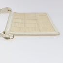 LOUIS VUITTON Epi Stretch Delmonico Pouch Cream M54603 LV Auth EC848-4