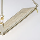 LOUIS VUITTON Epi Stretch Delmonico Pouch Cream M54603 LV Auth EC848-6