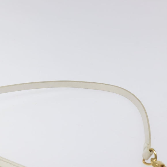 LOUIS VUITTON Epi Stretch Delmonico Pouch Cream M54603 LV Auth EC848