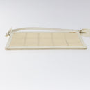 LOUIS VUITTON Epi Stretch Delmonico Pouch Cream M54603 LV Auth EC848-5
