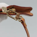 LOUIS VUITTON Nomad Cabas Ambre PM Pouch Leather Beige M92502 LV Auth EC849V-10