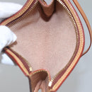 LOUIS VUITTON Nomad Cabas Ambre PM Pouch Leather Beige M92502 LV Auth EC849V-11