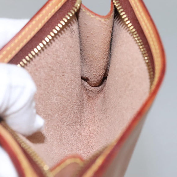 LOUIS VUITTON Nomad Cabas Ambre PM Pouch Leather Beige M92502 LV Auth EC849V