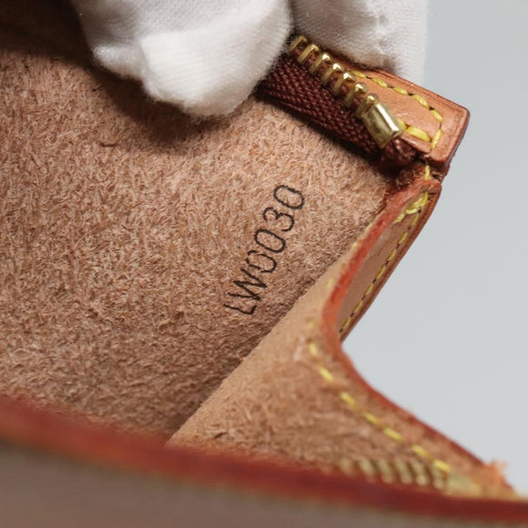 LOUIS VUITTON Nomad Cabas Ambre PM Pouch Leather Beige M92502 LV Auth EC849V