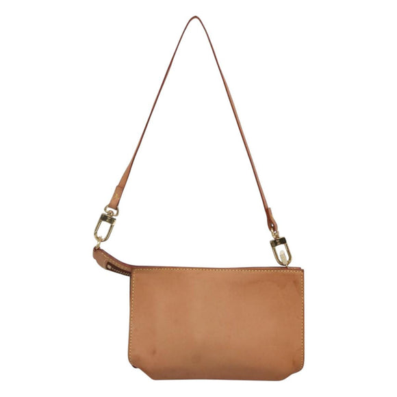 LOUIS VUITTON Nomad Cabas Ambre PM Pouch Leather Beige M92502 LV Auth EC849V