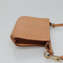 LOUIS VUITTON Nomad Cabas Ambre PM Pouch Leather Beige M92502 LV Auth EC849V-3