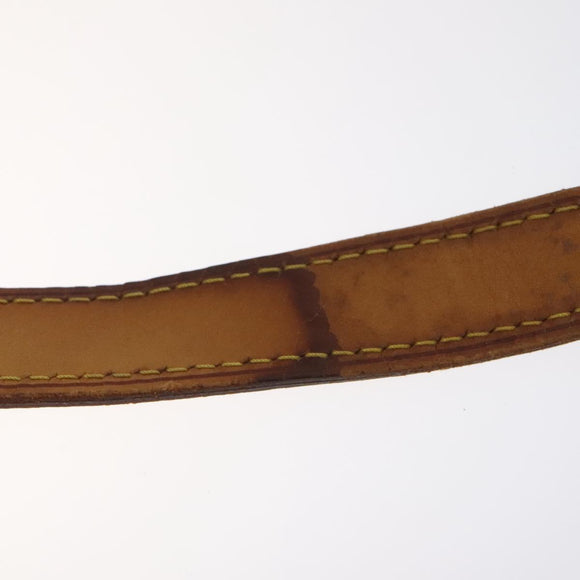 LOUIS VUITTON Adjustable Shoulder Strap Leather 31.1""-38.2"" Beige Auth EC854