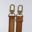 LOUIS VUITTON Adjustable Shoulder Strap Leather 31.1""-38.2"" Beige Auth EC854-14