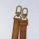 LOUIS VUITTON Adjustable Shoulder Strap Leather 31.1""-38.2"" Beige Auth EC854-15