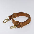 LOUIS VUITTON Adjustable Shoulder Strap Leather 31.1""-38.2"" Beige Auth EC854-4