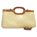 LOUIS VUITTON Monogram Vernis Roxbury Drive Hand Bag Perle M91374 LV Auth EC862-1