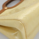 LOUIS VUITTON Monogram Vernis Roxbury Drive Hand Bag Perle M91374 LV Auth EC862-9