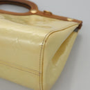 LOUIS VUITTON Monogram Vernis Roxbury Drive Hand Bag Perle M91374 LV Auth EC862-14