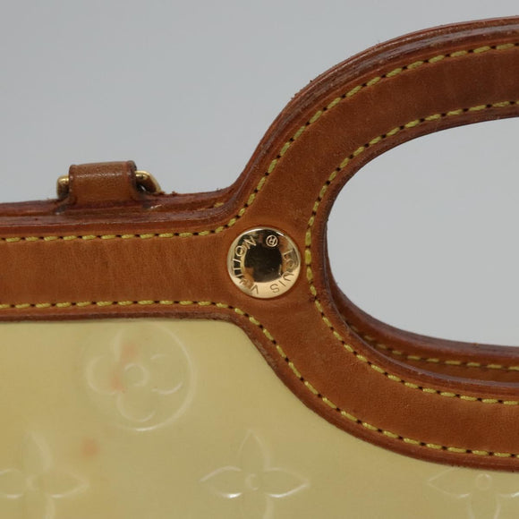 LOUIS VUITTON Monogram Vernis Roxbury Drive Hand Bag Perle M91374 LV Auth EC862