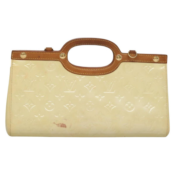 LOUIS VUITTON Monogram Vernis Roxbury Drive Hand Bag Perle M91374 LV Auth EC862