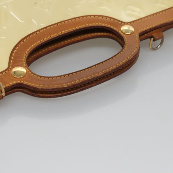 LOUIS VUITTON Monogram Vernis Roxbury Drive Hand Bag Perle M91374 LV Auth EC862