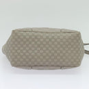 GUCCI GG Canvas Guccissima Hand Bag Leather Gray Gold 353121 Auth EC864-5