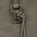 GUCCI GG Canvas Guccissima Hand Bag Leather Gray Gold 353121 Auth EC864-19