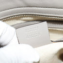 GUCCI GG Canvas Guccissima Hand Bag Leather Gray Gold 353121 Auth EC864-12