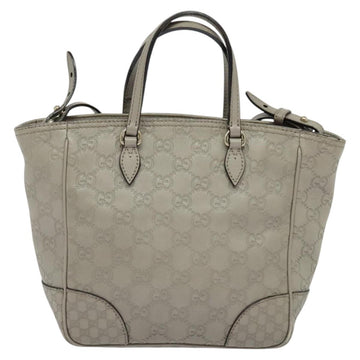 GUCCI GG Canvas Guccissima Hand Bag Leather Gray Gold 353121 Auth EC864 - 0