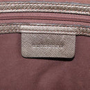 BURBERRY Nova Check Tote Bag Canvas Beige Gold Auth EC868-10