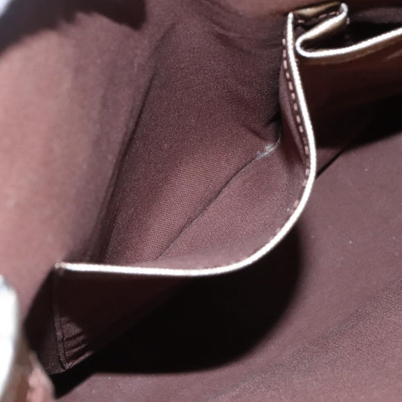 BURBERRY Nova Check Tote Bag Canvas Beige Gold Auth EC868