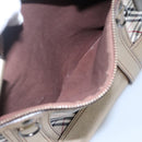 BURBERRY Nova Check Tote Bag Canvas Beige Gold Auth EC868-12