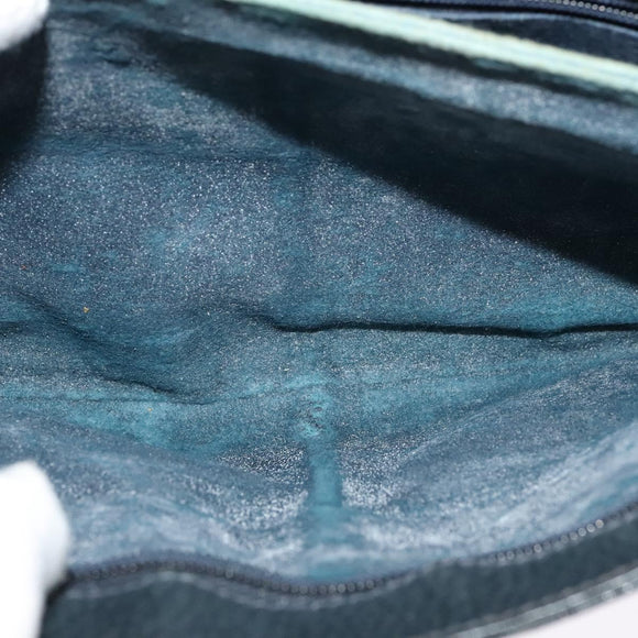 GUCCI GG Supreme Sherry Line Shoulder Bag PVC Navy Gold 904 02 043 Auth EC871