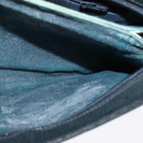 GUCCI GG Supreme Sherry Line Shoulder Bag PVC Navy Gold 904 02 043 Auth EC871