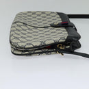 GUCCI GG Supreme Sherry Line Shoulder Bag PVC Navy Gold 904 02 043 Auth EC871-4