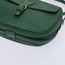 LOUIS VUITTON Epi Jeune Fille MM Shoulder Bag Green M52154 LV Auth EC877-14