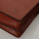 LOUIS VUITTON Epi Angian Clutch Bag Brown M52113 LV Auth EC884-15