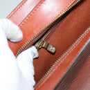 LOUIS VUITTON Epi Angian Clutch Bag Brown M52113 LV Auth EC884-25