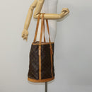 LOUIS VUITTON Monogram Bucket GM Shoulder Bag M42236 LV Auth EC899-21