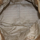 PRADA Tote Bag Leather Gold Tone Auth EC905-10